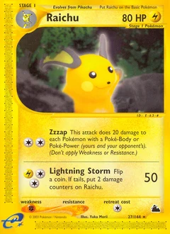 Raichu Skyridge 27/144