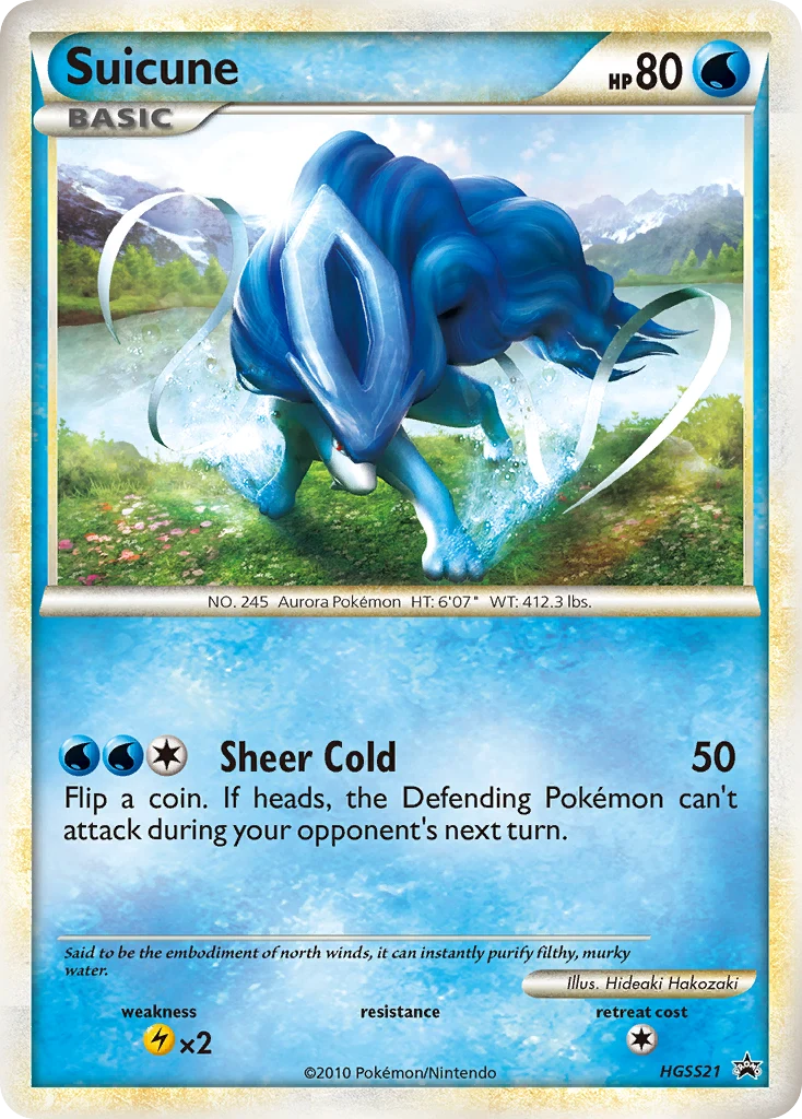 Suicune HGSS Black Star Promo HGSS21