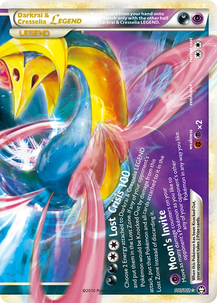 Darkrai y Cresselia LEGEND mitad inferior