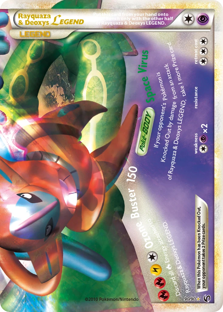 Rayquaza y Deoxys LEGEND mitad inferior