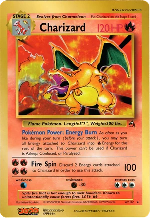 Charizard (en inglés) — Jumbo · CoroCoro 4/1999