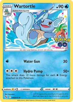 Wartortle Pokémon GO 16/88