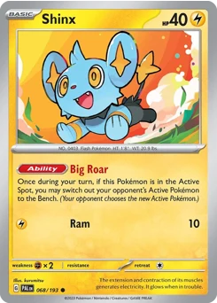 Shinx Evoluciones en Paldea 68/193