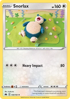 Snorlax Crown Zenith 109/159